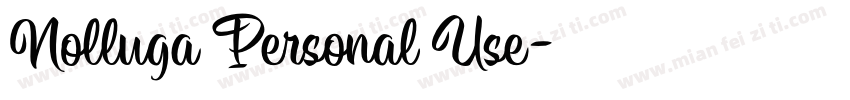 Nolluga Personal Use字体转换